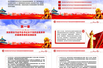 引領百年大黨開辟自我革命新境界PPT貫徹落實習近平關于黨的自我革命黨建思想課件