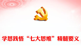 學思踐悟“七大思維”精髓要義PPT黨政風引領推動新時代政法工作行穩致遠課件(講稿)