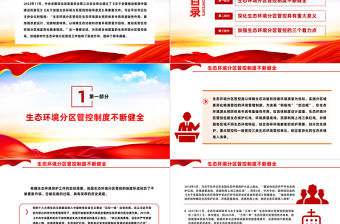 完善全域覆蓋的生態環境分區管控體系PPT簡潔風全面推進美麗中國建設課件