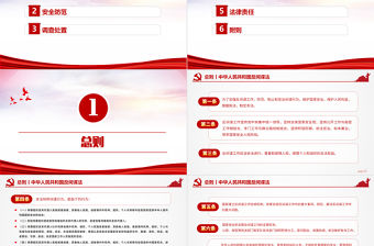 中華人民共和國反間諜法PPT紅色簡潔維護國家安全課件模板