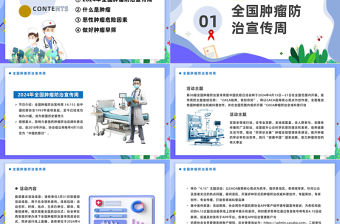 CACA指南你知我知PPT插畫風全國腫瘤防治宣傳周暨中國抗癌日課件