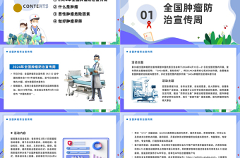 CACA指南你知我知PPT插畫(huà)風(fēng)全國(guó)腫瘤防治宣傳周暨中國(guó)抗癌日課件
