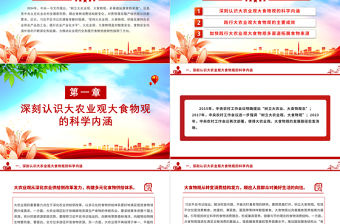 堅持大農業觀大食物觀PPT紅色精美建設農業強國主題黨課