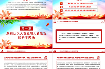 堅(jiān)持大農(nóng)業(yè)觀大食物觀PPT紅色精美建設(shè)農(nóng)業(yè)強(qiáng)國主題黨課