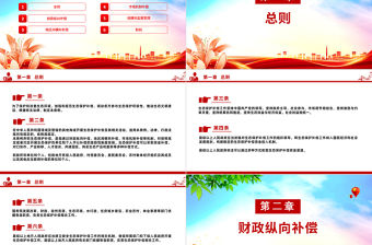 《生態保護補償條例》PPT大氣簡潔生態文明建設法規條例課件