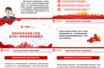 堅(jiān)持黨中央對(duì)金融工作的集中統(tǒng)一領(lǐng)導(dǎo)PPT金融黨課下載