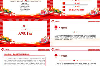 楊根思三個不相信精神PPT紅色莊嚴傳承紅色基因黨史人物課件