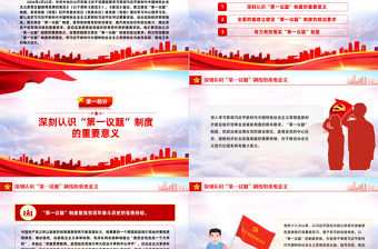 以高度政治自覺建立健全“第一議題”制度PPT黨政風深刻認識“第一議題”制度的重要意義課件