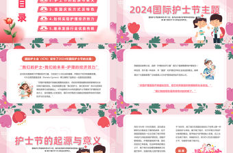 512護(hù)士節(jié)PPT卡通風(fēng)國際護(hù)士節(jié)介紹課件