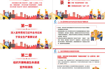2024全國安全生產月活動通知PPT精美創(chuàng)意人人講安全個個會應急暢通生命通道黨課課件