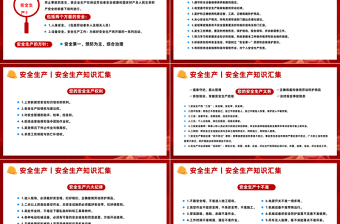 2024年安全生產(chǎn)月PPT創(chuàng)意簡潔安全生產(chǎn)知識匯集課件