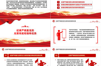 牢記黨的歷史經驗深入開展黨紀學習教育PPT簡約風全黨開展黨紀學習教育工作課件模板