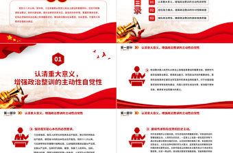 推動政治整訓往深里走往實里落PPT黨政風堅定不移推進軍隊政治整訓課件