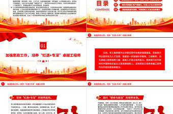 在強國強軍戰略中自主培養卓越工程師PPT簡約黨政風聚焦人才培養課件