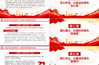 堅持挺紀于前時刻遵守黨的六大紀律PPT黨政風黨紀學習教育專題黨課