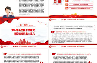 堅持思想建黨、理論強黨PPT黨建風對黨百年奮斗歷程和經驗的深刻總結課件