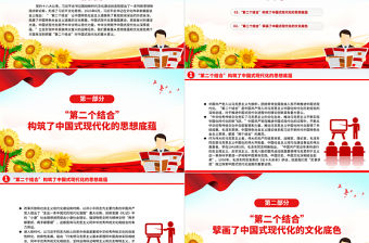 深刻把握“第二個結(jié)合”對中國式現(xiàn)代化的重大意義PPT黨政風黨員干部學習教育黨課課件