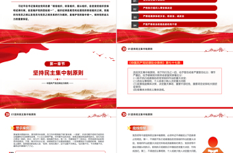 以案釋紀(jì)嚴(yán)守黨的組織紀(jì)律PPT紅色簡潔組織紀(jì)律專題微黨課
