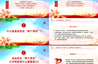 食品安全“兩個責(zé)任”政策解讀PPT課件