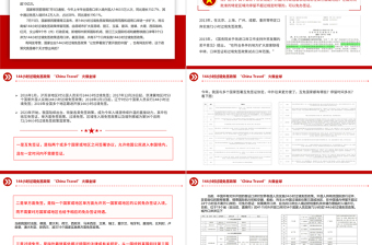 144小時過境免簽政策PPT精美時尚“China Travel” 火爆全球課件模板