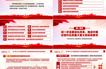 精美風2024《中共中央關于進一步全面深化改革、推進中國式現代化的決定》全文PPT黨課課件