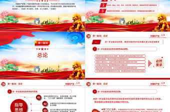 速覽60條要點二十屆三中全會《決定》PPT精美風學習三中全會精神課件