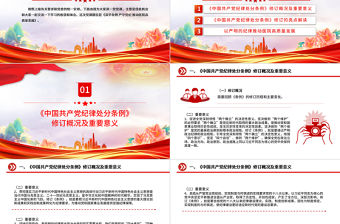 深學條例嚴守黨紀PPT紅色簡潔推動醫院高質量發展微黨課課件