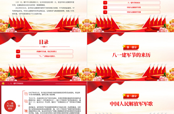 八一建軍節(jié)PPT熱烈慶祝中國(guó)人民解放軍建軍97周年課件