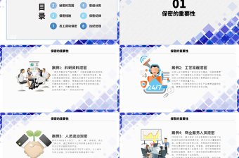 簡約大氣企業(yè)保密制度培訓課件ppt模板