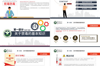 2020國際禁毒日珍愛生命遠離毒品禁毒拒毒教育通用模板