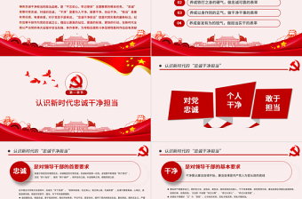 原創(chuàng)紀(jì)檢監(jiān)察干部做新時(shí)代忠誠(chéng)干凈擔(dān)當(dāng)?shù)谋砺蔖PT模板-版權(quán)可商用