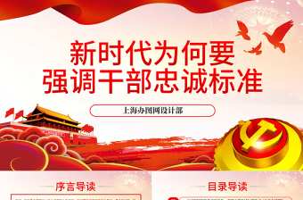 新時(shí)代為何要強(qiáng)調(diào)干部忠誠(chéng)標(biāo)準(zhǔn)PPT模板