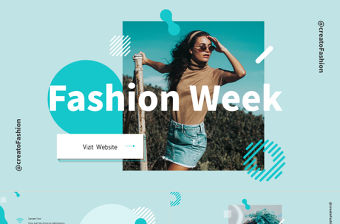 孟菲斯風格Fashion  Week  PPT模板