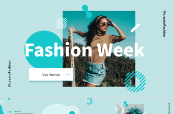 孟菲斯風(fēng)格Fashion  Week  PPT模板