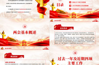 2020聚焦學習全國兩會解讀政協工作報告黨建黨政PPT