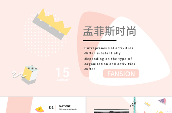 孟菲斯風(fēng)格時(shí)尚PPT模板
