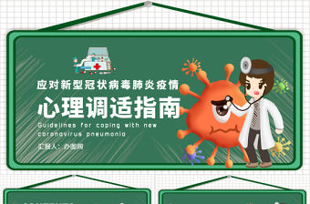 2020新型冠狀病毒肺炎疫情期間心理心態調理指南PPT