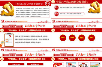 原創不忘初心牢記使命主題教育應知應會100問