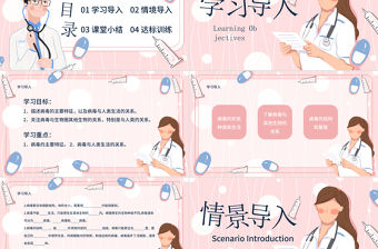 病毒八年級人教版生物課件ppt模板