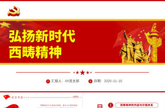 莊重黨建風弘揚新時代西疇精神宣教黨課PPT課件