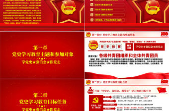 2021學黨史強信念跟黨走PPT共青團中央關于在全團開展黨史學習教育的通知