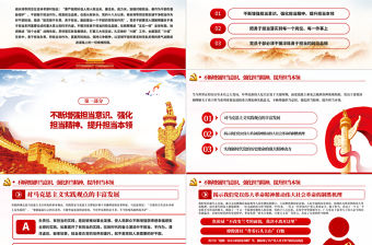 勇于擔當作為提升政治品格做合格黨員黨課PPT模板