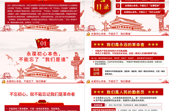 永葆初心本色，必須牢記“三個(gè)不忘在“四史”教育中汲取黨性修養(yǎng)的智慧PPT模板-含講稿