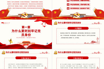 牢記黨員身份做合格共產(chǎn)黨員PPT模板