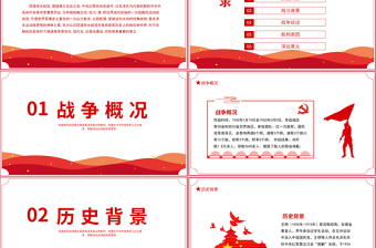四渡赤水戰(zhàn)役PPT2021黨史小故事黨史教育專題黨課之打開中國革命新局面PPT模板