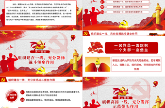 讓黨旗在防汛減災(zāi)一線高高飄揚(yáng) 發(fā)揮黨員干部先鋒模范作用 PPT模板