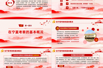 粉色云海黨建風(fēng)地域黨課之在寧夏考察的重要講話精神學(xué)習(xí)黨課PPT