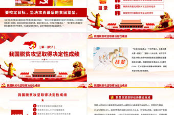 原創學習解讀決戰決勝脫貧攻堅座談會上的講話黨政黨建PPT