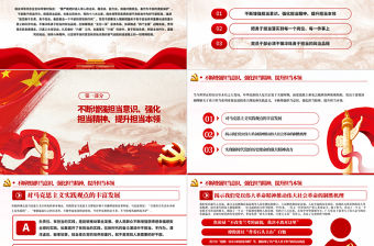 勇于擔當作為提升政治品格做合格黨員黨課PPT模板