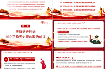2021樹立正確黨史觀應(yīng)當把握的重要原則PPT慶祝建黨100周年專題黨史黨課PPT模板